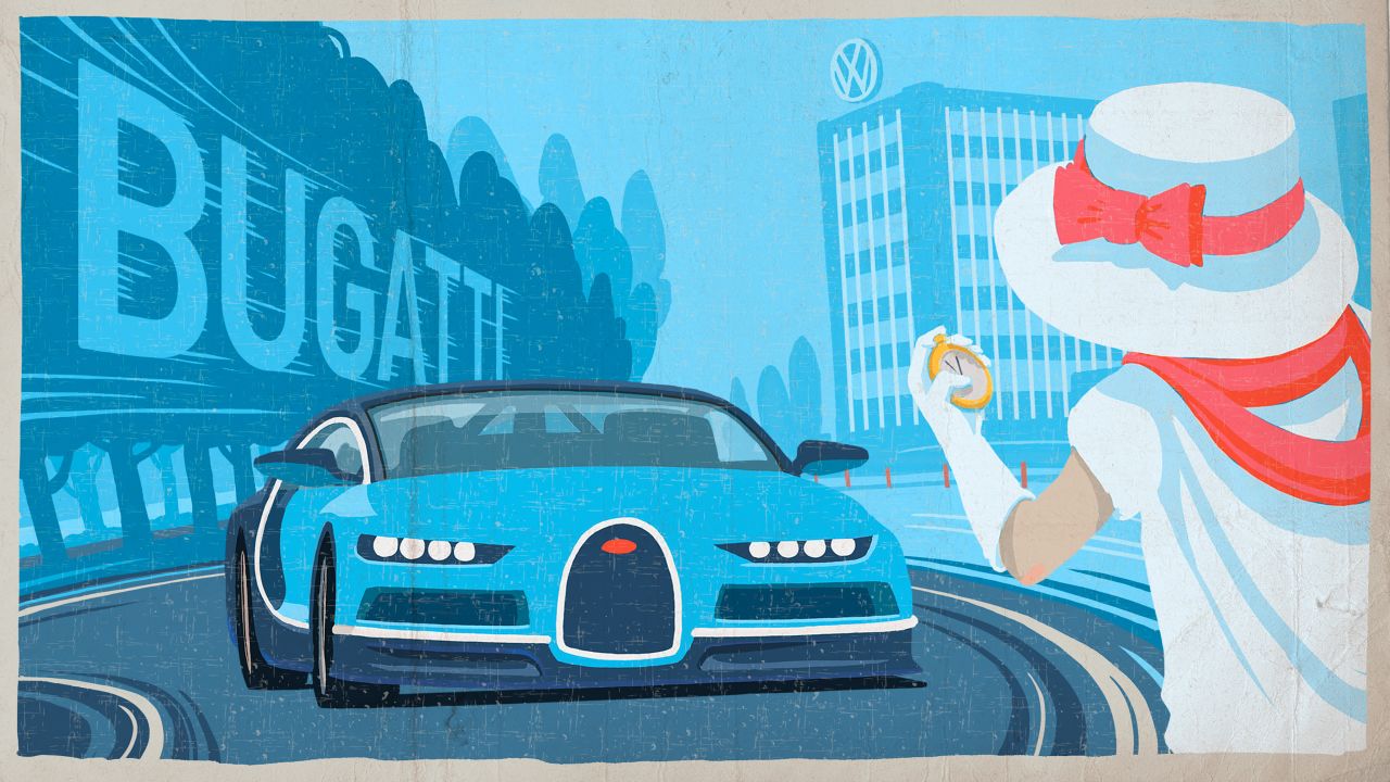 Volkswagen has revived the Bugatti brand, known for making some of the fastest, most beautiful cars in the world. 