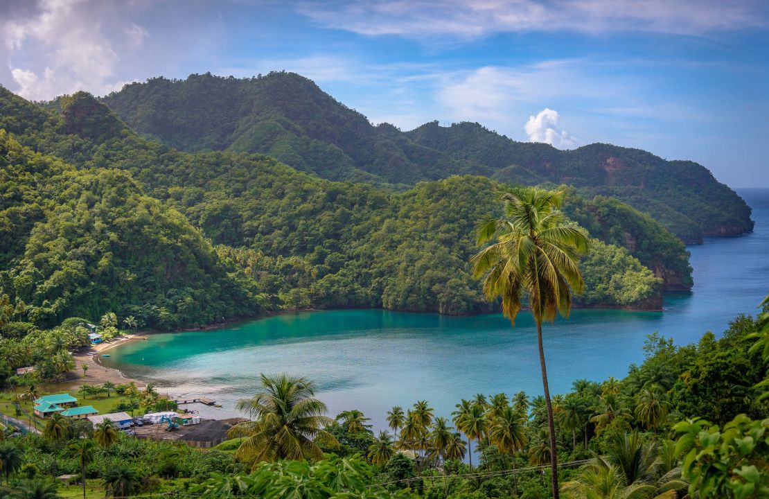 Cannabis grows in the hills above the beaches in St. Vincent and the Grenadines.