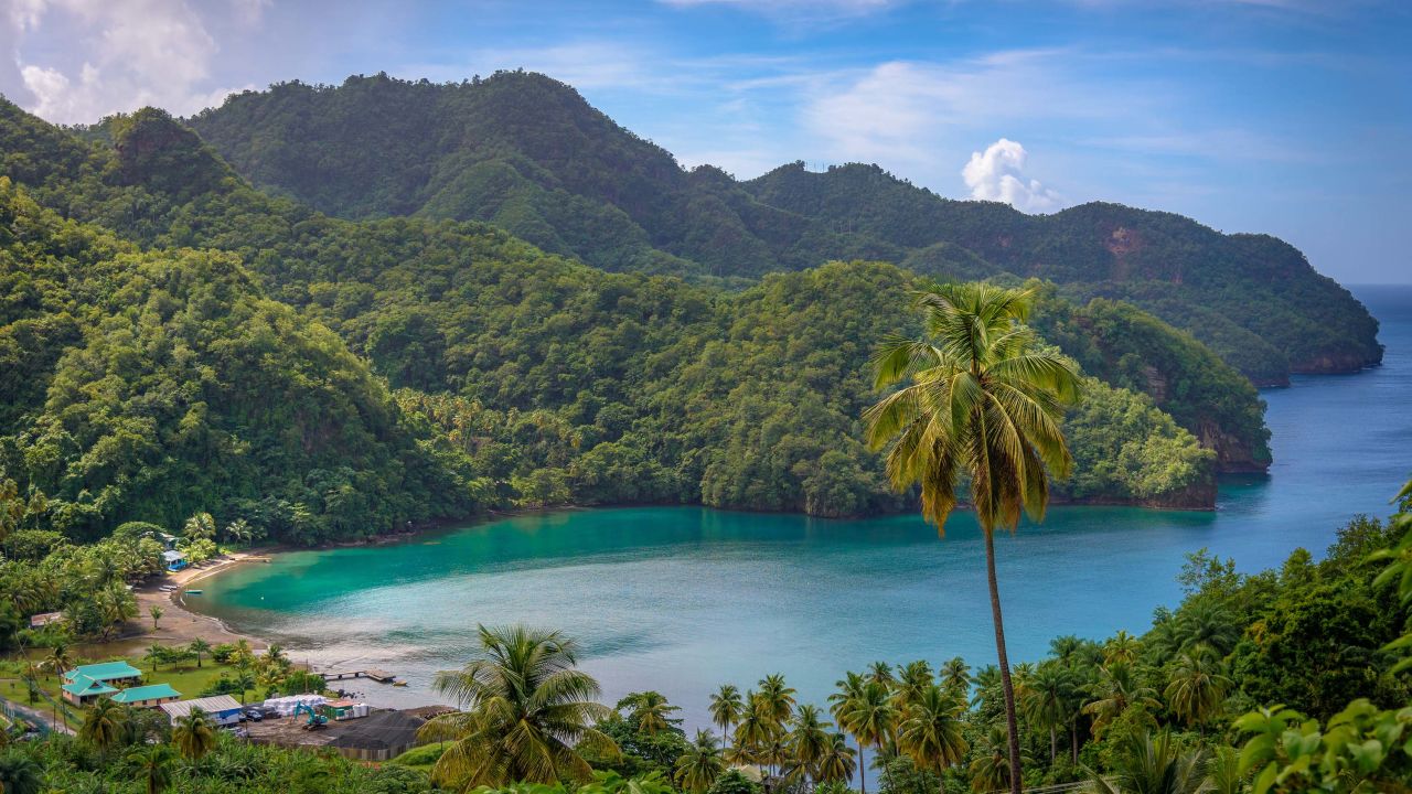 Cannabis grows in the hills above the beaches in St. Vincent and the Grenadines.