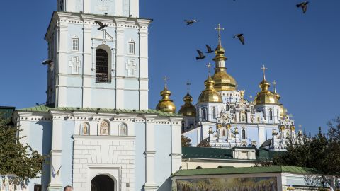 St. Michael's Golden-Domed Monastery in Kiev, Ukraine. 