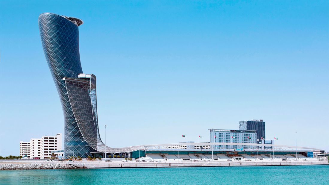 <strong>Capital Gate -- Abu Dhabi Island: </strong>Forget the Leaning Tower of Pisa, Capital Gate is Guinness World Record-recognized as the "world's farthest leaning man-made tower."