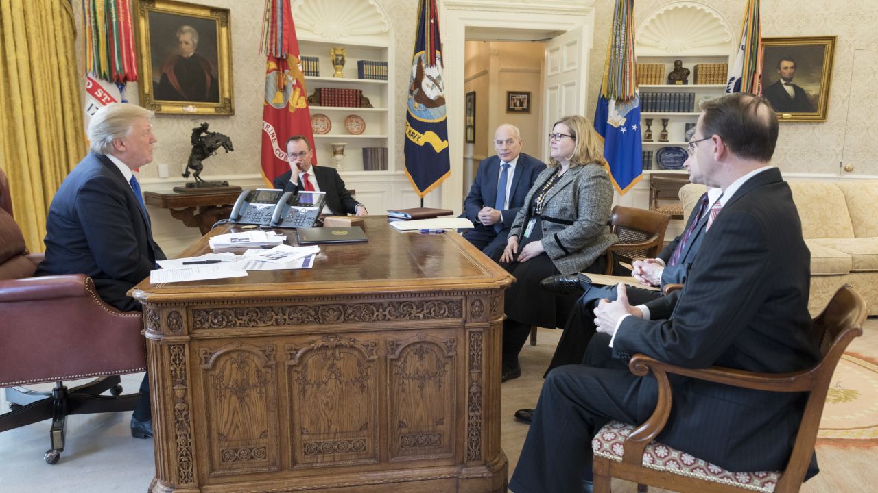 President Donald J. Trump meets with White House Legislative Affairs staffers, Wednesday, Jan. 24, 2018, at the White House in Washington, D.C. (Official White House Photo by Joyce N. Bogthosian)