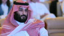 Saudi Crown Prince Mohammed bin Salman attends the Future Investment Initiative (FII) conference in Riyadh, on October 24, 2017.
The Crown Prince pledged a "moderate, open" Saudi Arabia, breaking with ultra-conservative clerics in favour of an image catering to foreign investors and Saudi youth.  "We are returning to what we were before -- a country of moderate Islam that is open to all religions and to the world," he said at the economic forum in Riyadh.