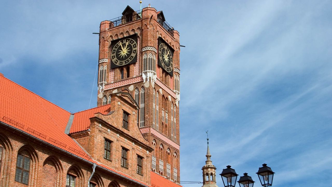 UNESCO-protected Toruń is the birthplace of Nicolaus Copernicus.