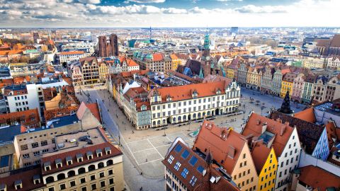 Wrocław is Poland's fourth-biggest city.
