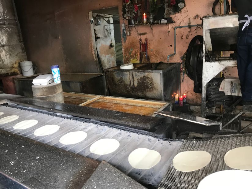 <strong>A Mexican staple: </strong>Thousands of tortillas are pressed every day in small <em>tortillerias</em>. The staple is regulated by the government -- a kilo (2.2 lb) currently costs less than $1. 