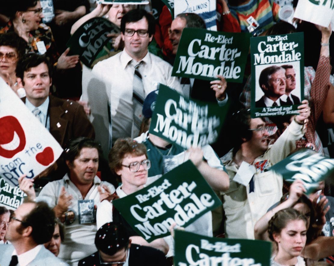Jimmy Carter's presidential campaign used green because it was different.