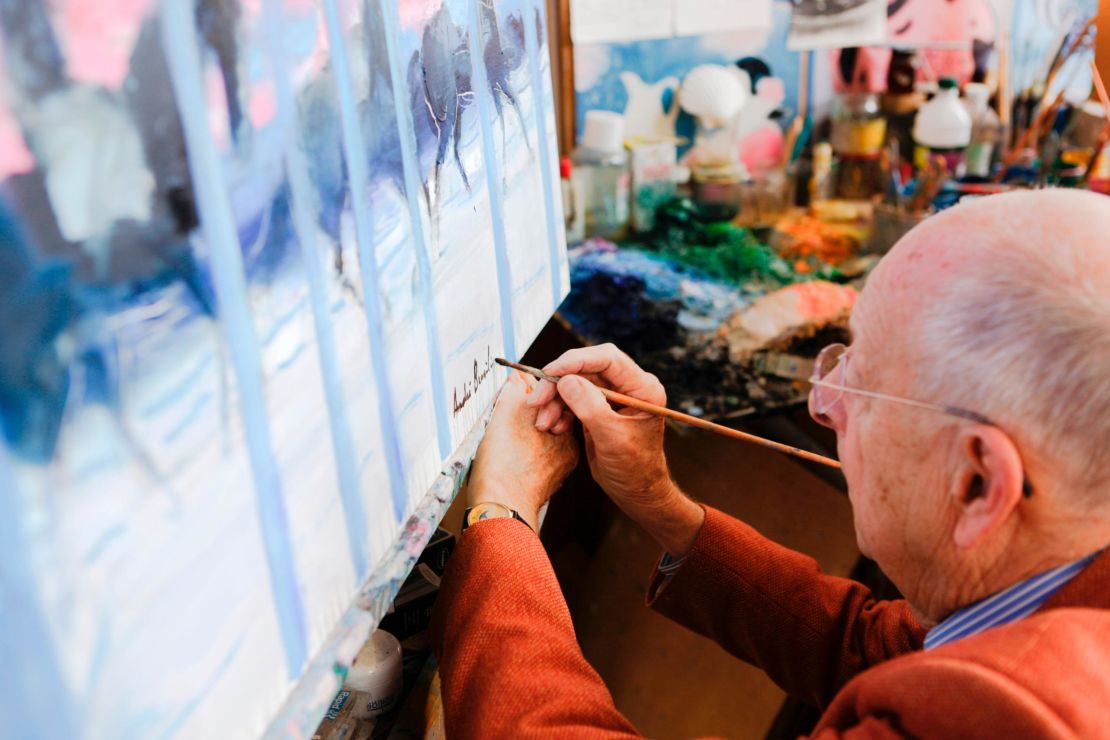 The artist's passion for equestrian artwork has been constant throughout his 78-year career.   