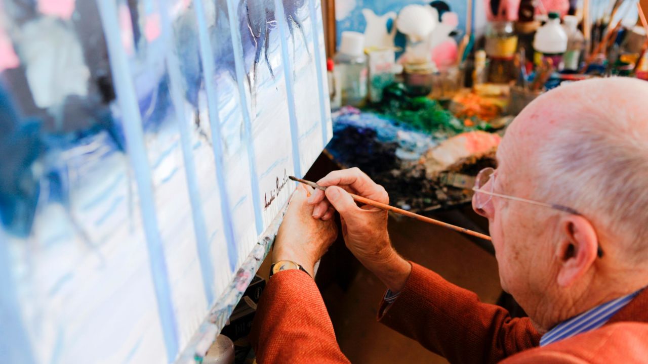 The artist's passion for equestrian artwork has been constant throughout his 78-year career.   