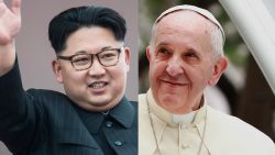 Kim Jong Un Pope Francis split
