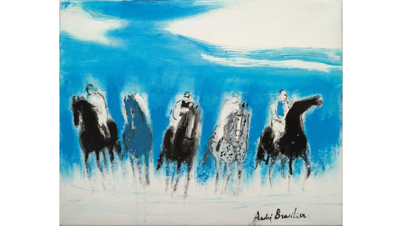 An example of Brasilier's equestrian work.