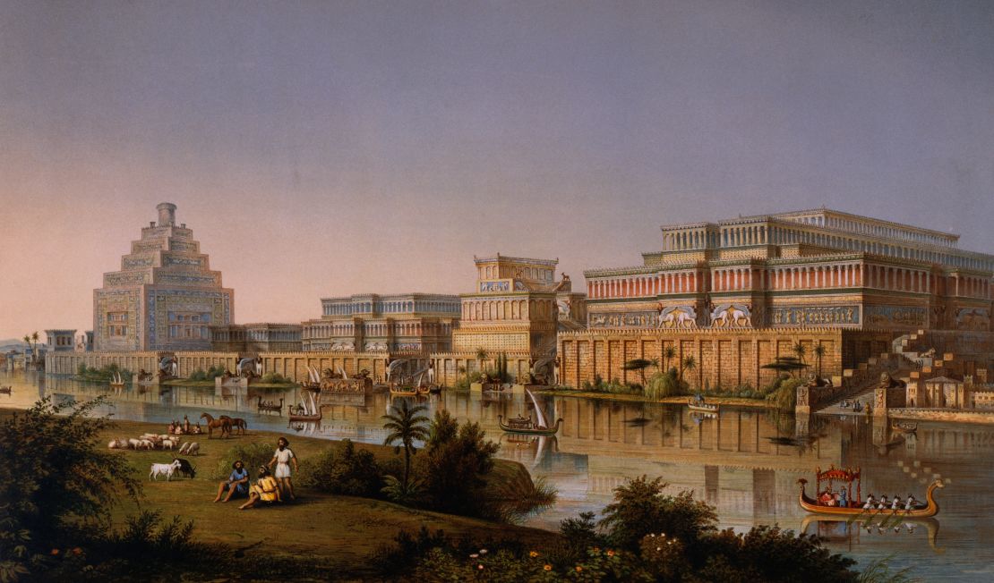 A reconstruction of King Ashurnasirpal's palaces in Nimrud.