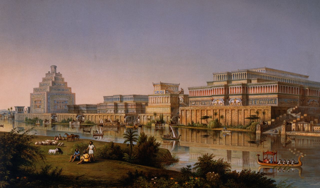 A reconstruction of King Ashurnasirpal's palaces in Nimrud.