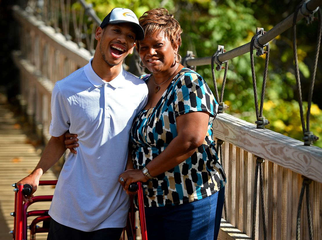 Cherica Adams' son, Chancellor Lee Adams, was born with cerebral palsy. He's been raised by his grandmother, Saundra Adams.