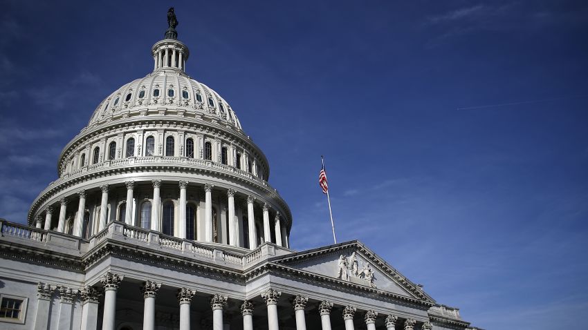 The U.S. Capitol is shown in Washington on January 19, 2018.