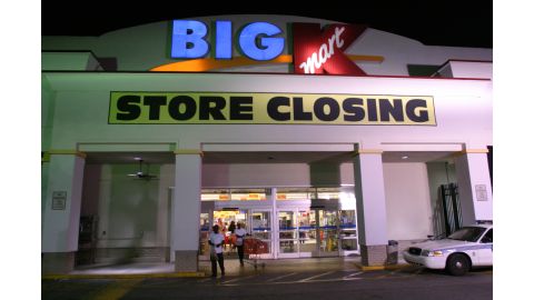 Kmart store closings have left the company a small fraction of its former size.