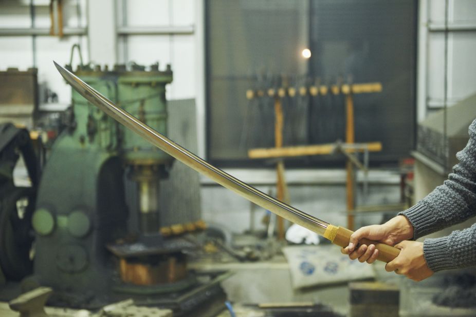 Katanas are distinguished by an upward-facing cutting edge that allows users to draw and strike in a single motion.