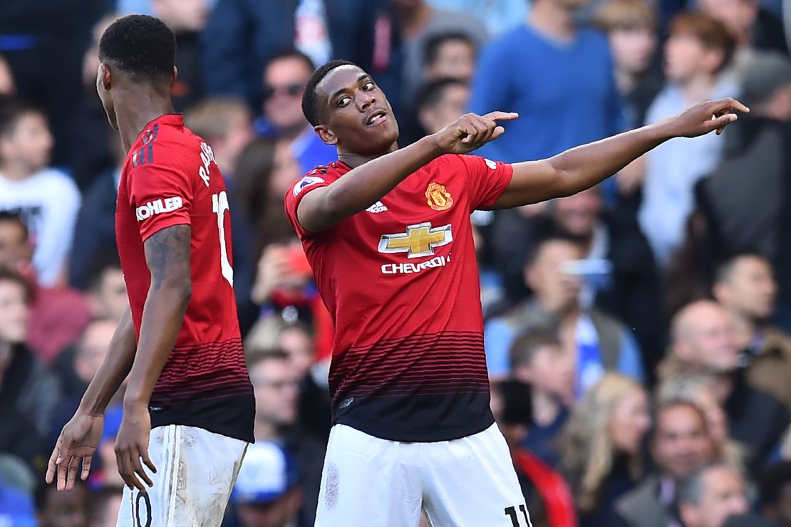 Anthony Martial has scored three league goals this season.