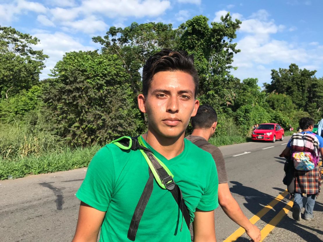 A 20-year-old named William said he left Honduras looking for work. 