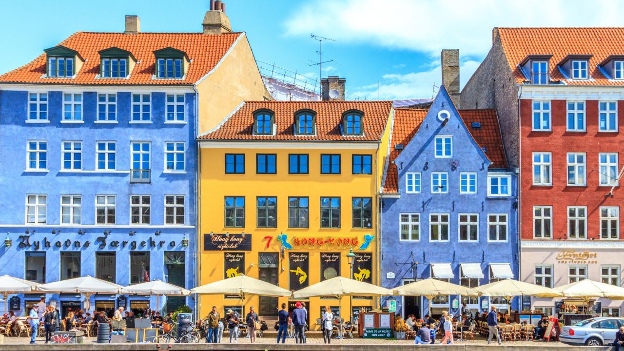 Nyhavn a 17th century harbour in Copenhagen