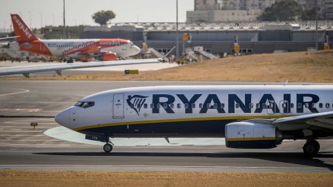A Ryanair flight was grounded in France over a long-running subsidies dispute.