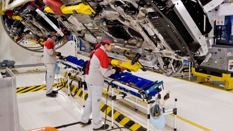 A Fiat Chrysler plant in Cassino, Italy. The company bought Magneti Marelli in 1967.