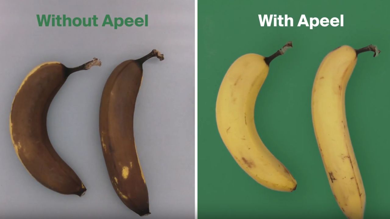 Apeel says its product can double the shelf life of fruits and vegetables.
