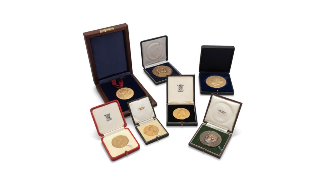 A collection of Hawking's medals  and awards fetched $387,460 at auction on November 8.
