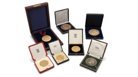 A collection of Hawking's medals and awards fetched $387,460 at auction on November 8.