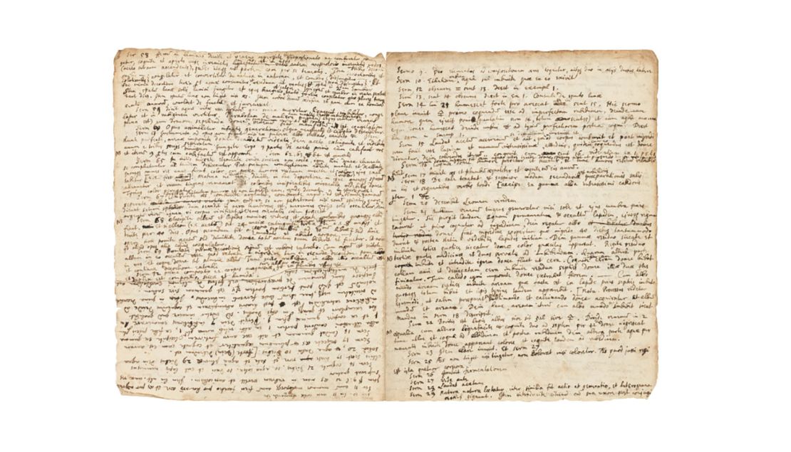 Autograph manuscript, notes and extracts from the 'Turba philosophorum',[Cambridge, 1670s]. 
