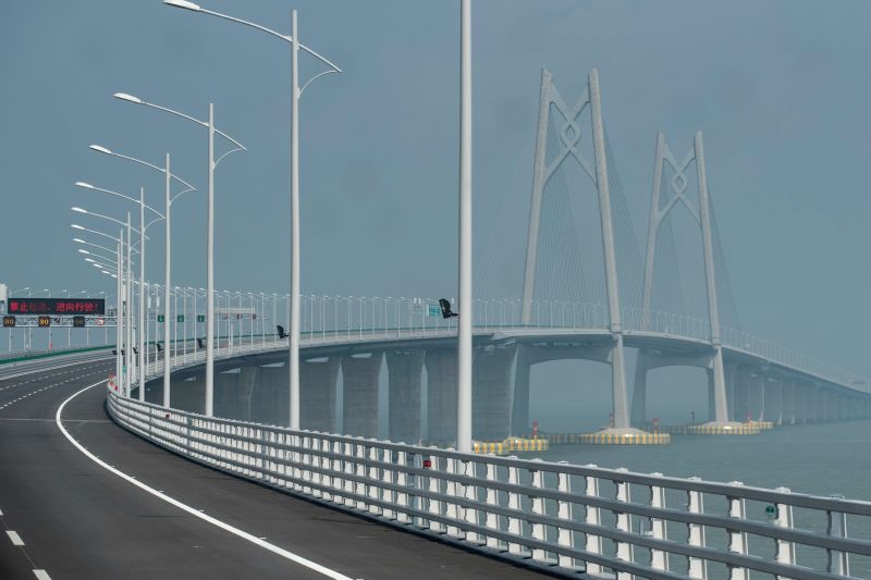 See the world s longest sea crossing bridge