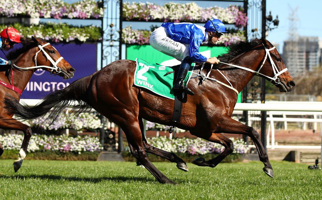 Winx won the Turnbull Stakes at Flemington in October for a 28th straight victory.