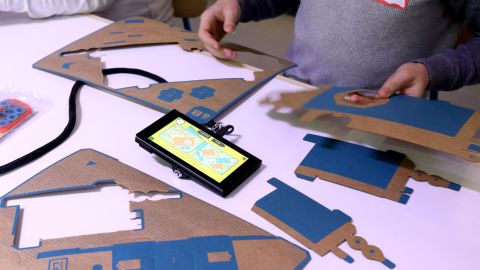 Nintendo Labo cardboard kits are used with different video games.