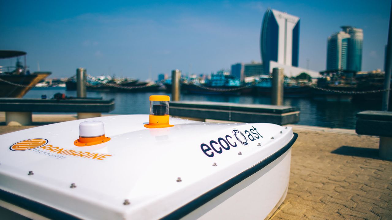 The WasteShark by RanMarine can pick up about 2.2 lbs (1 kg) of floating waste per minute.