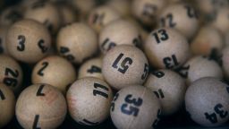 SAN LORENZO, CA - JANUARY 12: Lottery balls are seen in a box at Kavanagh Liquors on January 12, 2015 in San Lorenzo, California. Dozens of people lined up outside of Kavanagh Liquors, a store that has had several multi-million dollar winners, to -purchase Powerball tickets in hopes of winning the estimated record-breaking $1.5 billion dollar jackpot.