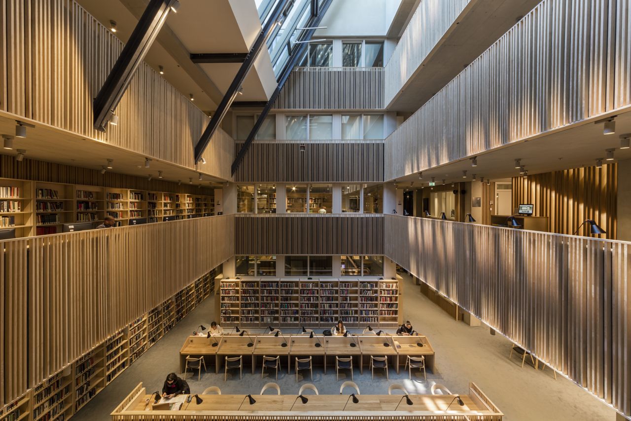 Interior of the Central European University's new campus building.