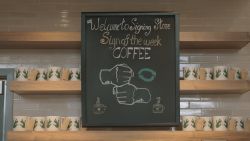 sign language starbucks welcome sign