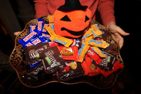 Fun-size Halloween candies have more calories than you might think. If you eat one fun-size M&M regular and peanut, a Twix, Almond Joy, Milky Way, Snicker, Butterfinger, Baby Ruth, Skittles and 30 candy corns, you've got a whopping 923 calories to burn off.