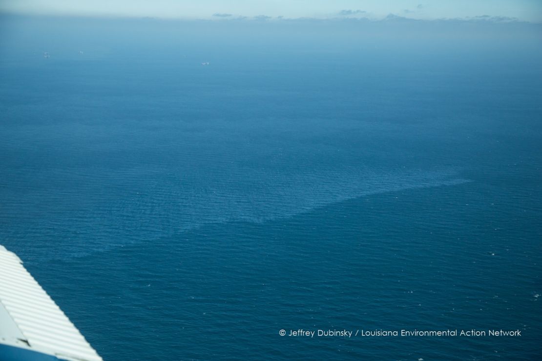 The Taylor spill as seen from a 2015 Louisiana Environmental Action Network aerial patrol. 