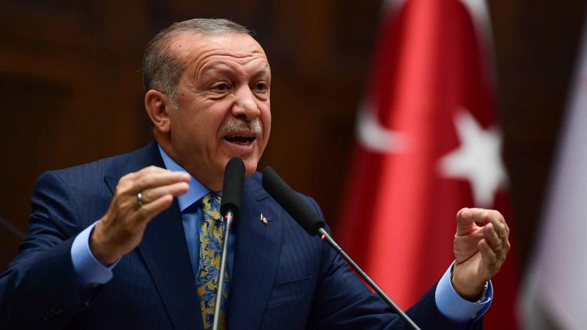 ANKARA, TURKEY - OCTOBER 23: President Recep Tayyip Erdogan speaks about the murder of Saudi journalist Jamal Khashoggi during his weekly parliamentary address on October 23, 2018 in Ankara, Turkey. Erdogan said Khashoggi was the victim of a "brutal" and "planned" murder and called for the extradition of 18 suspects to Turkey to face justice. Khashoggi, a U.S. resident and critic of the Saudi regime, went missing after entering the Saudi Arabian consulate in Istanbul on October 2. (Photo by Getty Images)