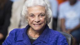UNITED STATES - JULY 25: Former Supreme Court Justice Sandra Day O'Connor testifies during the Senate Judiciary Committee hearing on "Ensuring Judicial Independence Through Civics Education" on Wednesday, July 25, 2012. 
