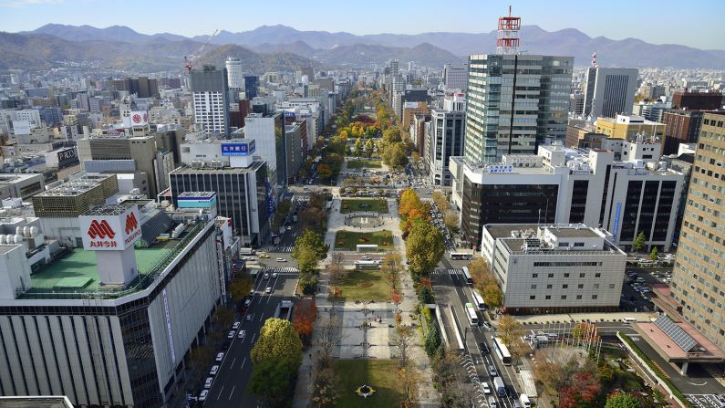 <strong>Odori Park and Sapporo TV Tower: </strong>Its name translates as "large street," but Odori is actually a mile-wide park that stretches through the heart of downtown Sapporo.