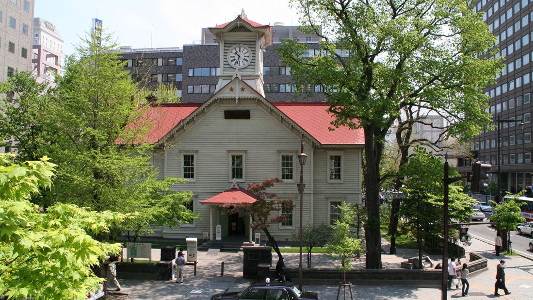 <strong>Sapporo Clock Tower: </strong>With its red roof and white walls, the city's clock tower is a big draw for visitors and a distinctive sight in the city's skyline.