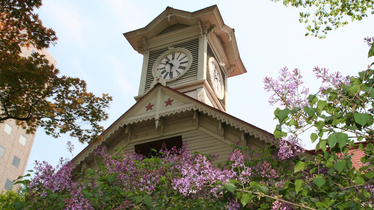 The city's clock tower was built as a training center of the Sapporo Agricultural College in 1878.