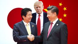 Xi Abe Trump tease image