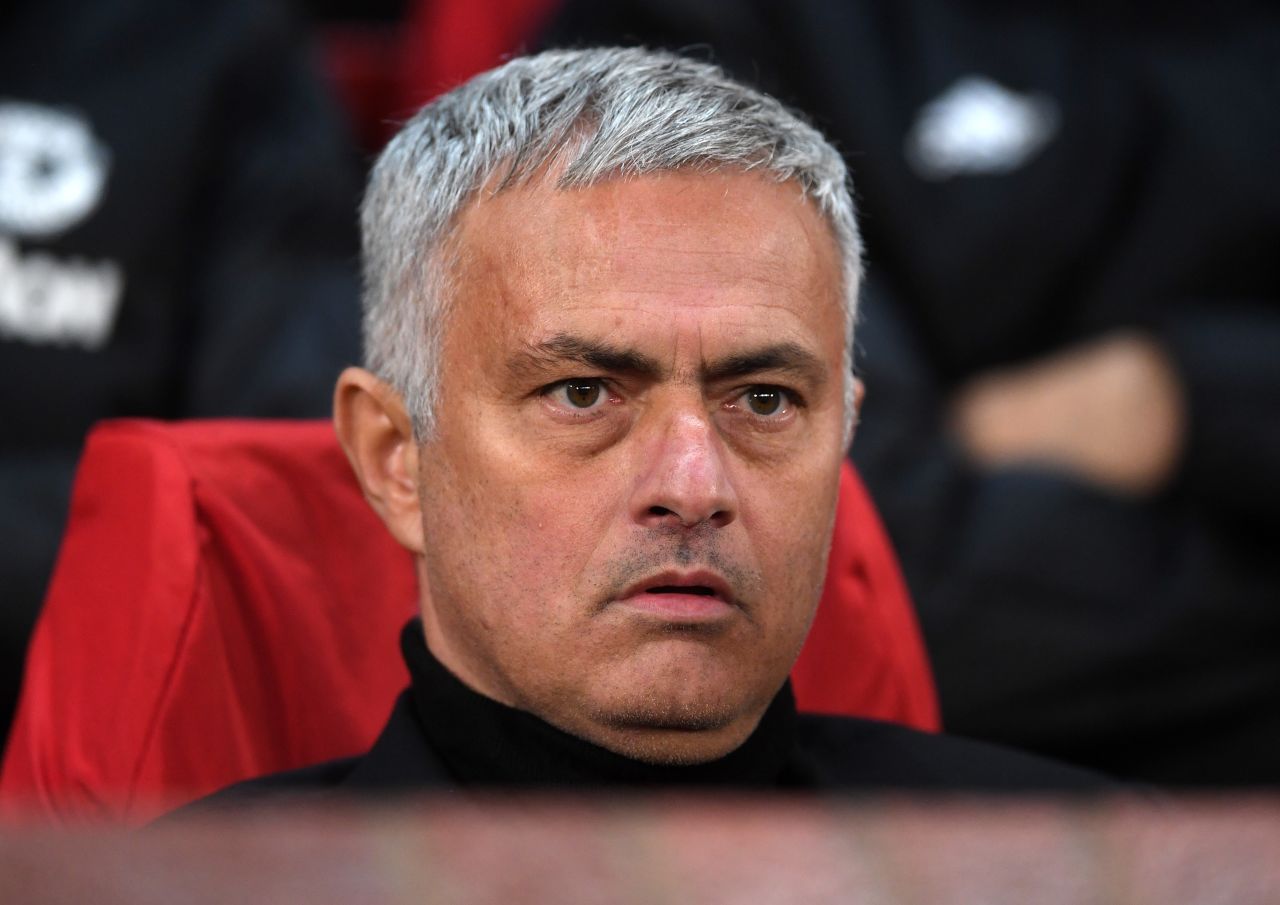 Manchester United manager Jose Mourinho was forced to walk to the stadium after the team bus was delayed getting to the hotel. 