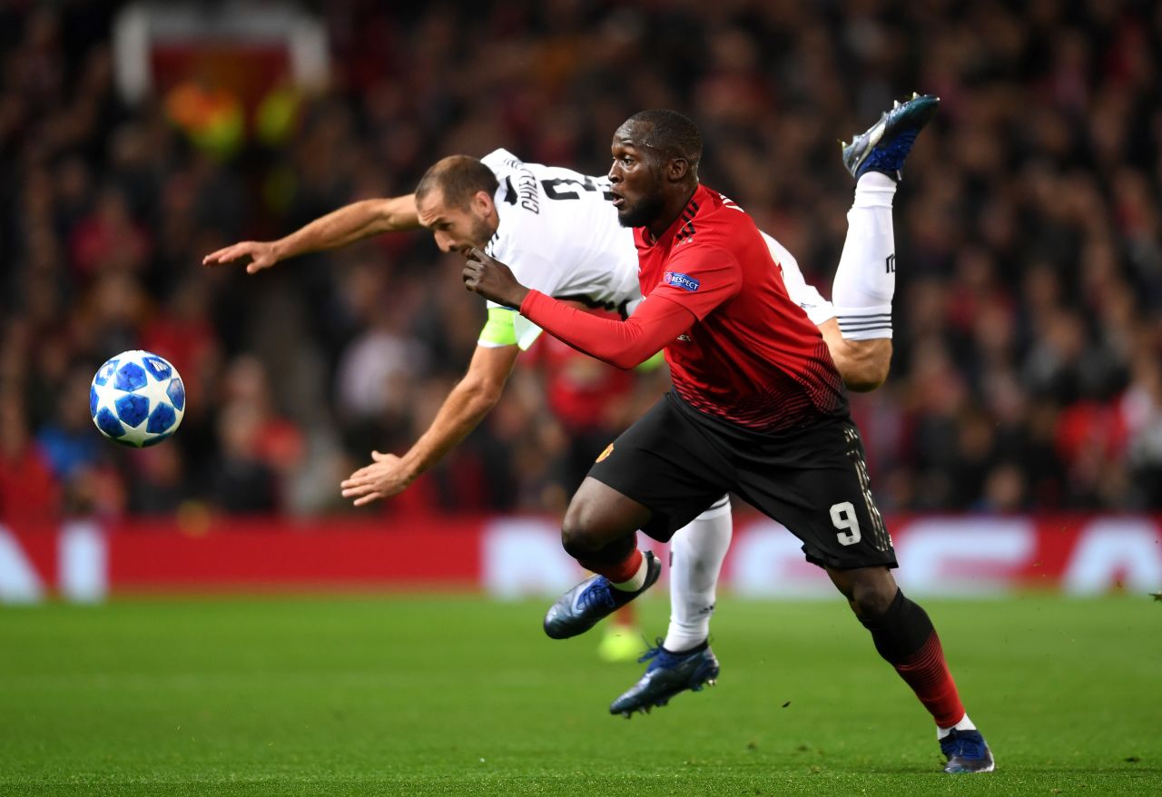 United striker Romelu Lukaku was an isolated figure for much of the first half as the visitors dominated much of the possession. 