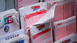 NEW YORK, NY - OCTOBER 23: Mega Millions lottery tickets sit inside a convenience store in Lower Manhattan, October 23, 2018 in New York City. The $1.6 billion Mega Millions prize to be drawn Tuesday night is set to be the largest lottery prize in U.S. history. (Photo by Drew Angerer/Getty Images)