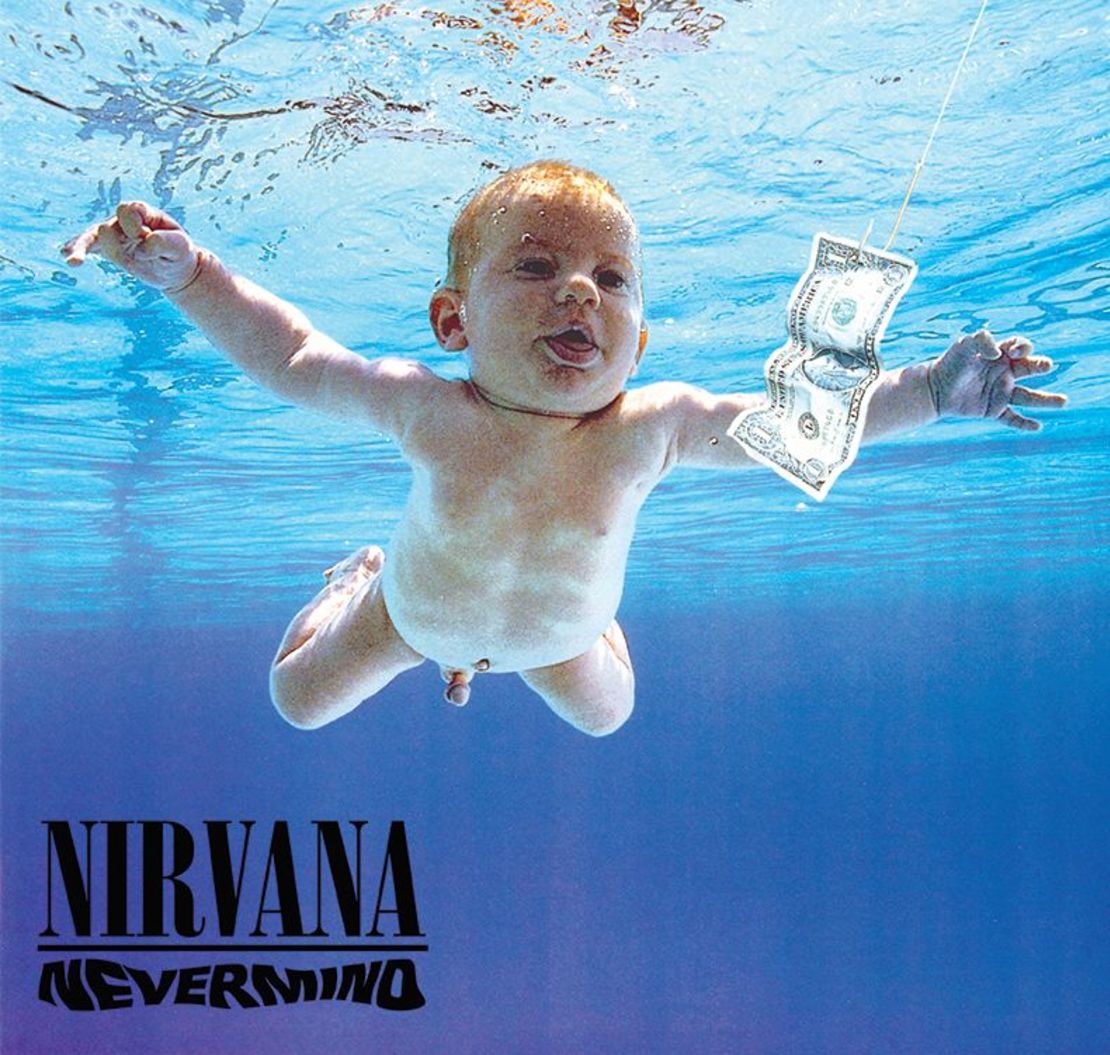 Nirvana's second album "Nevermind" cover by photographer Kirk Weddle.