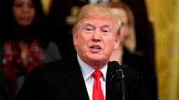 President Donald Trump speaks about crude pipe bombs targeting Hillary Clinton, former President Barack Obama, CNN and others, during an event on the opioid crisis, in the East Room of the White House, Wednesday, Oct. 24, 2018, in Washington.